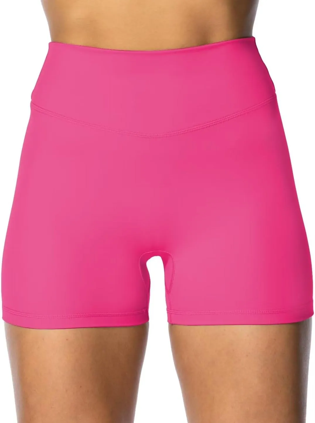 Women's Hidden Butt Scrunch Shorts, High Waisted Biker Shorts, Gym Workout Yoga Running Shorts with Tummy Control