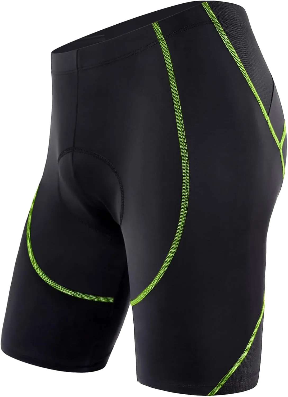 Padded Bike Shorts for Men - 4D Padding Mens Bicycle Cycling Biking Clothing Shorts, Breathable and Absorbent